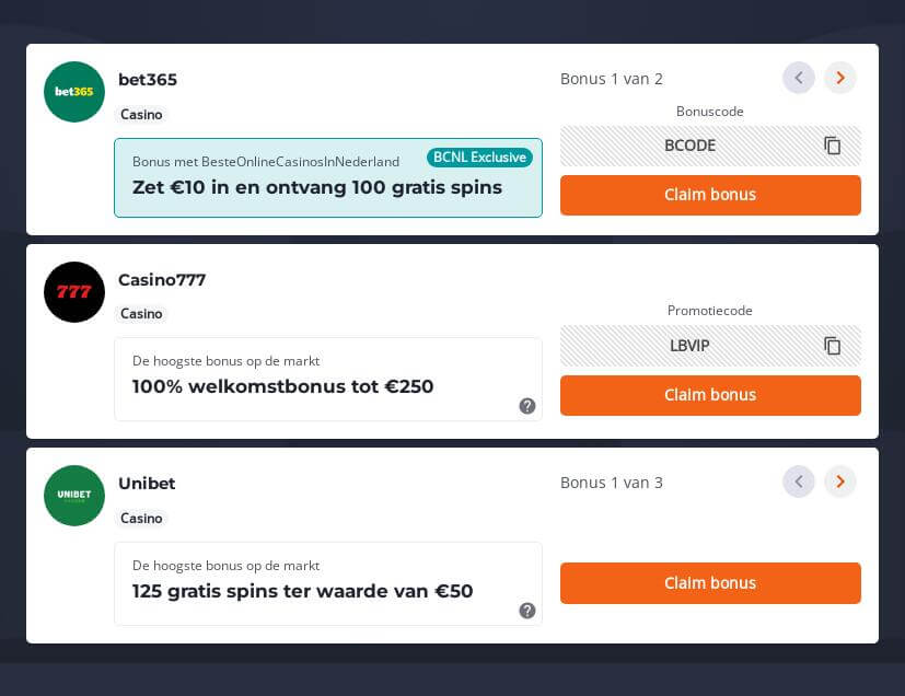 Nederlandse online casino’s met Paypal