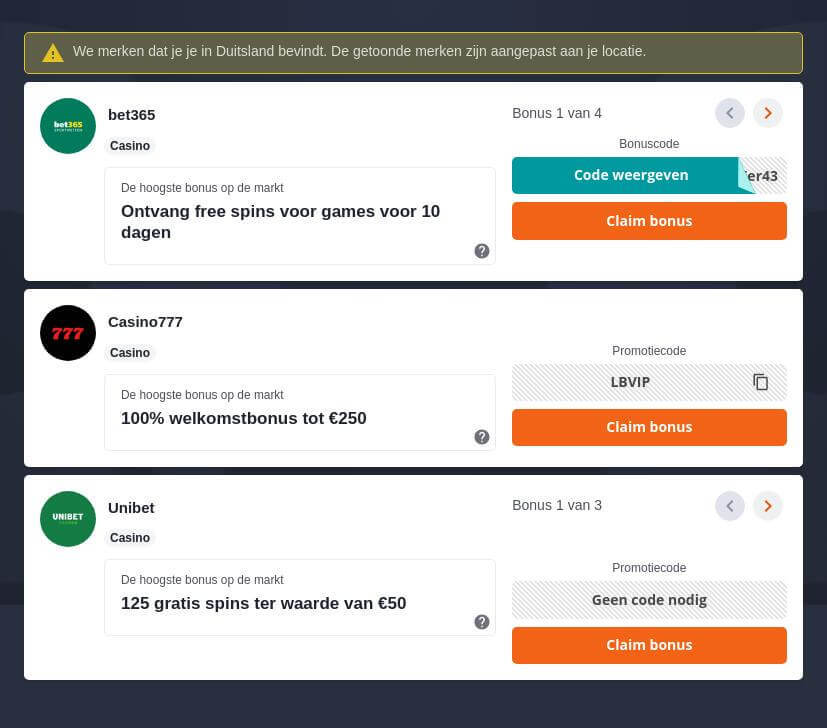 Soorten Bonussen Beschikbaar bij Nederlandse Online Casino’s