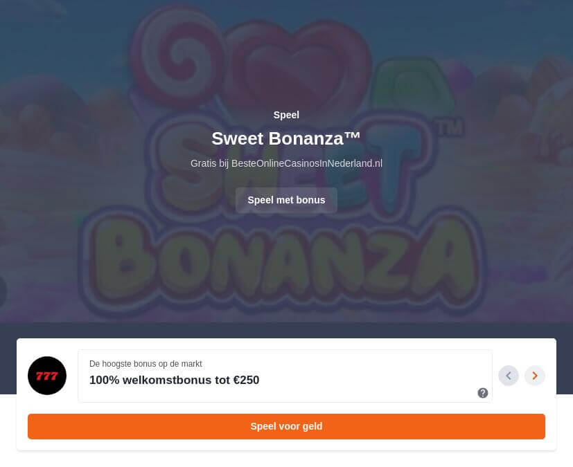 Sweet Bonanza Gokkast Gratis Spelen