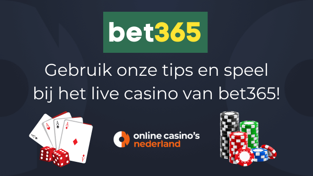live casino sectie bij bet365 Nederland