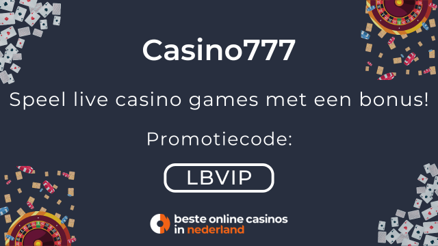 live casino spellen beschikbaar bij Casino777